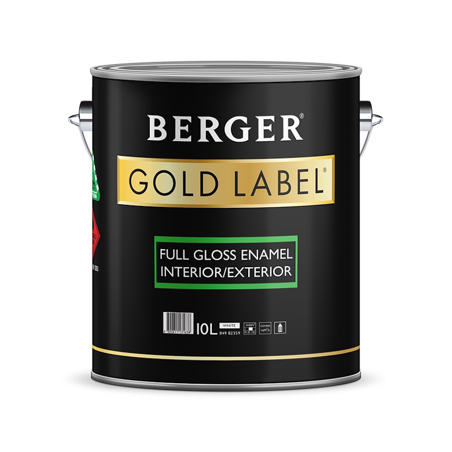 Berger Gold Label Interior Exterior High Gloss White 4L